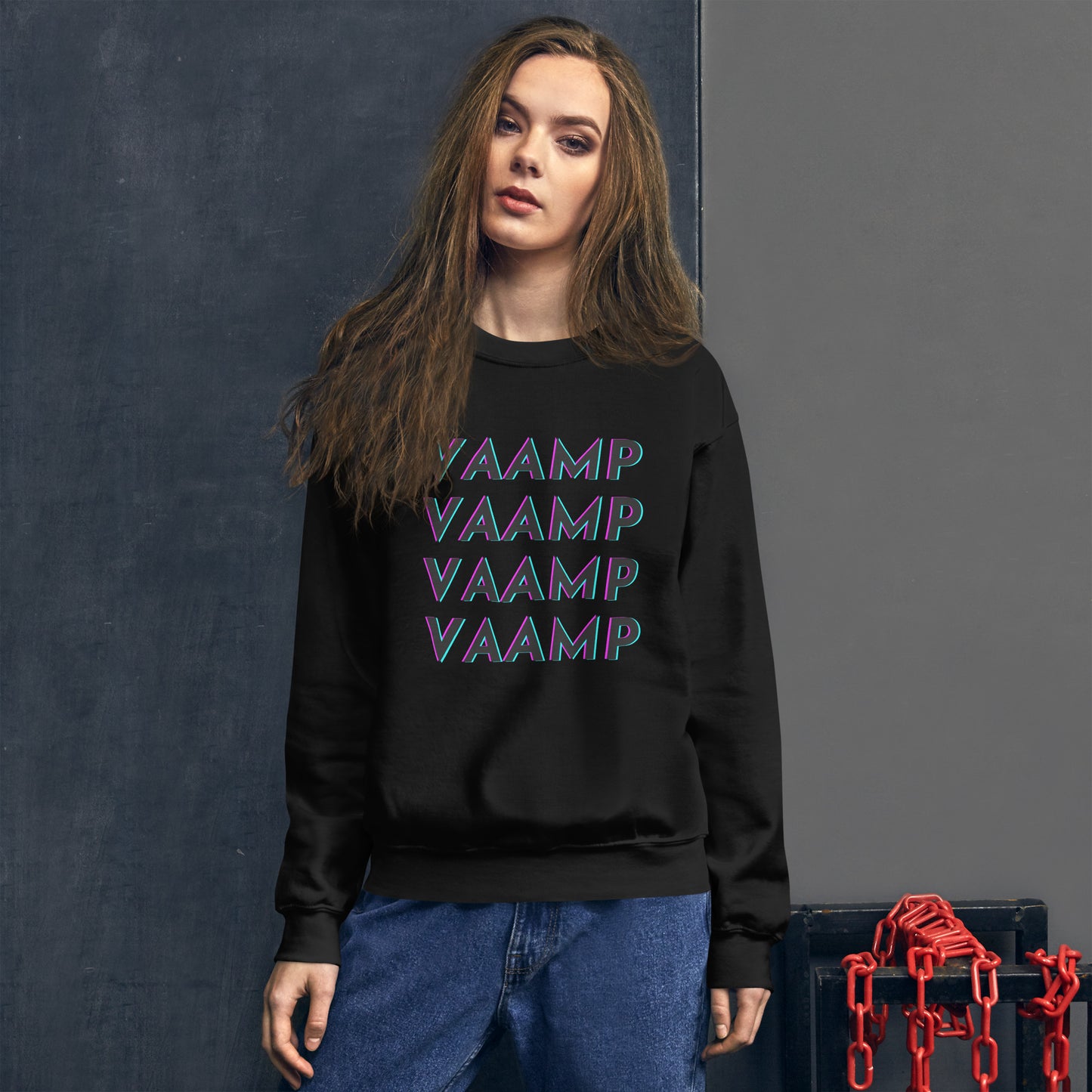 Unisex VAAMP Retro Repeat Sweatshirt